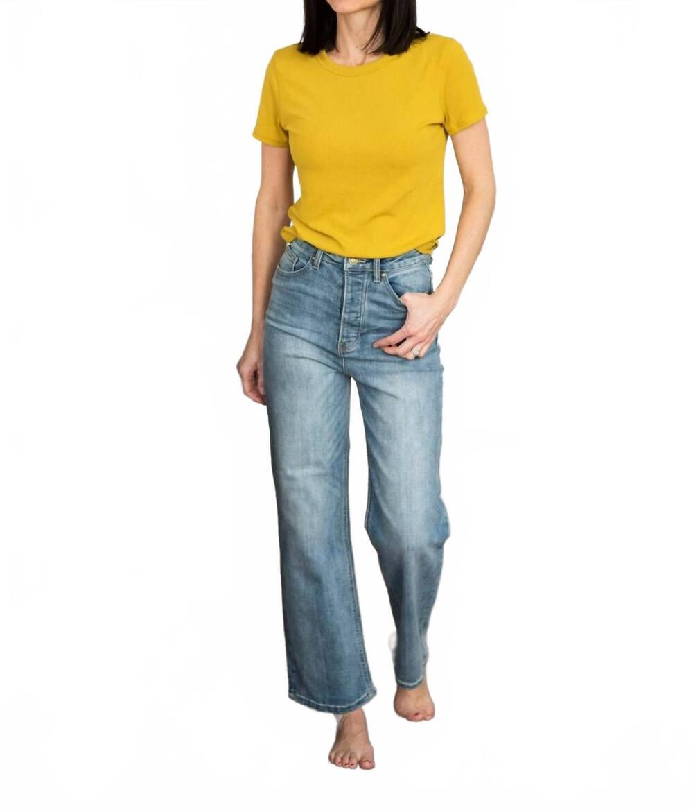 NEW WISHLIST eisley ribbed top in mustard
